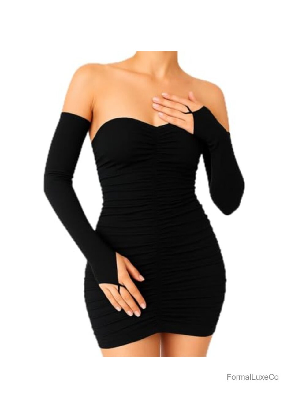 Fingerless Satin Gloves Elbow Length Long Arm Sleeve Women Opera Tea Party